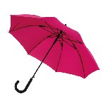 Windproof-Stockschirm WIND, dunkelpink - Werbeartikel