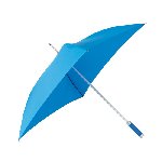 Stockschirm QUATRO, himmelblau - Werbeartikel