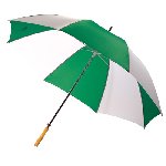 Golfschirm RAINY & WALKER, gr�n-wei� - Werbeartikel