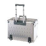 Pilotenkoffer OFFICE, silber - Werbeartikel