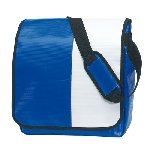 Umschlagtasche ACTION, blau-wei� - Werbeartikel