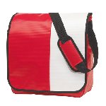 Umschlagtasche ACTION, rot-wei� - Werbeartikel