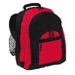Rucksack NEW CLASSIC, schwarz-rot - Werbeartikel