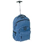Trolley-Rucksack STYLO, blau-schwarz - Werbeartikel