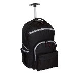 Trolley-Rucksack STYLO, schwarz-grau - Werbeartikel