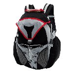 Wetterfester Rucksack CROSS, schwarz - Werbeartikel
