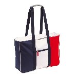 Strandtasche MARINA, blau-rot-wei� - Werbeartikel