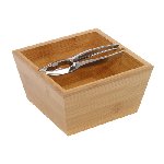 Nussknacker-Set CLICK, braun-silber - Werbeartikel