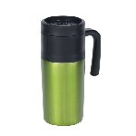 Isolierbecher GRAB AND GO, schwarz-gr�n - Werbeartikel