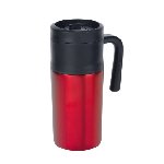 Isolierbecher GRAB AND GO, rot-schwarz - Werbeartikel