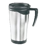 Isoliertrinkbecher ON THE WAY, silber - Werbeartikel