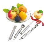 Obstmesserset FRUIT, silber - Werbeartikel