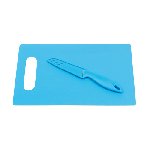 Schneidebrett SUNNY, blau - Werbeartikel
