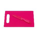 Schneidebrett SUNNY, pink - Werbeartikel
