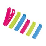 Clip-Set KEEP FRESH, blau-pink-gr�n - Werbeartikel