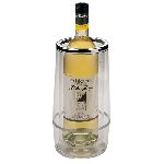 Flaschenk�hler PARTY, transparent-silber - Werbeartikel