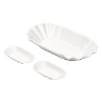 Pommesschalen-Set CHIPS & DIPS, wei� - Werbeartikel