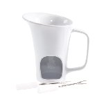 Schokoladenfondue HOT CHOCOLATE, wei� - Werbeartikel