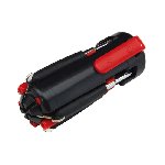 Schraubendreher-Set 6 IN 1, rot-schwarz - Werbeartikel