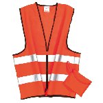 Sicherheits-/Warnweste HERO, orange - Werbeartikel