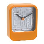 Tischuhr MAZE, orange - Werbeartikel