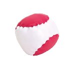 Anti-Stress-Ball JUGGLE, magenta-wei� - Werbeartikel