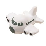 Anti-Stress-Flugzeug TAKE OFF, wei�-grau - Werbeartikel