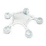 Massage-Seestern STARFISH, transparent - Werbeartikel