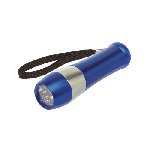 Taschenlampe DARK NIGHT, blau-silber - Werbeartikel