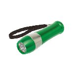 Taschenlampe DARK NIGHT, gr�n-silber - Werbeartikel
