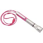 Taschenlampe WRITE LIGHT, silber-magenta - Werbeartikel