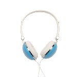Kopfh�rer VOLUME, blau-wei� - Werbeartikel