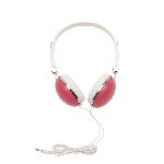 Kopfh�rer VOLUME, wei�-pink - Werbeartikel