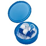 In-Ear-Kopfh�rer MUSIC, blau - Werbeartikel