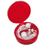 In-Ear-Kopfh�rer MUSIC, rot - Werbeartikel