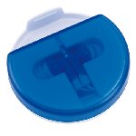 In-Ear-Kopfh�rer HOLD THE MUSIC, wei�-blau - Werbeartikel