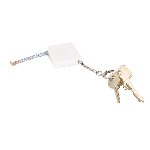 Schl�sselanh�nger SMALLSIZE, wei� - Werbeartikel