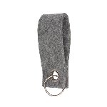 Schl�sselanh�nger FELT, grau - Werbeartikel