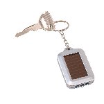 LED-Schl�sselanh�nger SUNPOWER, silber - Werbeartikel