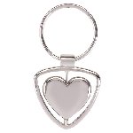 Schl�sselanh�nger SPINNING HEART, silber - Werbeartikel