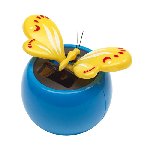 Wackel-Schmetterling BRIMSTONE, gelb-blau - Werbeartikel