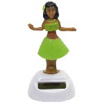 Solar-Wackelfigur HULA, gr�n - Werbeartikel