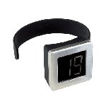 Weinflaschen-Thermometer BOLERO, silber - Werbeartikel