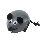 Holz-Maus NINI, grau - Werbeartikel