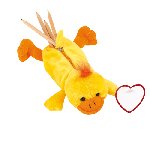 Pl�schente-Stiftetasche LARA, HURLEY & FELIX, Ente "Hurley" - Werbeartikel