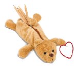 Pl�schb�r-Stiftetasche LARA, HURLEY & FELIX, B�r "Felix" - Werbeartikel