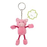 Pl�sch-Schwein LUCKY, pink - Werbeartikel