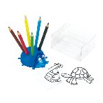 Stiftest�nder LADYBUG, blau - Werbeartikel