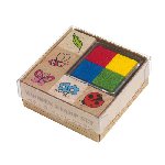 Stempel-Set FANCY, braun - Werbeartikel