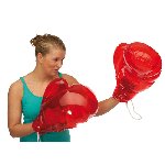 Boxhandschuhe KNOCK OUT, rot - Werbeartikel